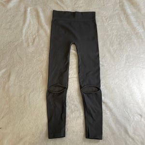Free People FP Movement ribbed leggings with cut out detail Size M/L